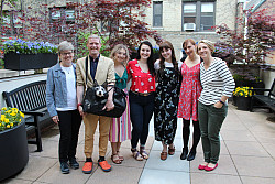 (From left to right) Martha Sledge, Ph.D., Michael Colvin, Ph.D., Emily Karandy, Lauren L'Heureux...