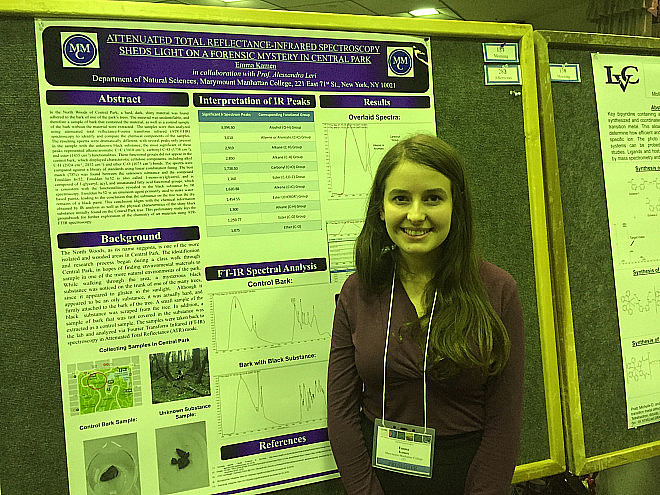 Emma Kamen presents her work with Prof. Leri at the Undergraduate Research Symposium in the Chemical and Biological Sciences at the Unive...