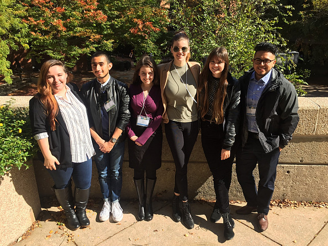 Biology majors at the Undergraduate Research Symposium in the Chemical and Biological Sciences at the University of Maryland-Baltimore Co...