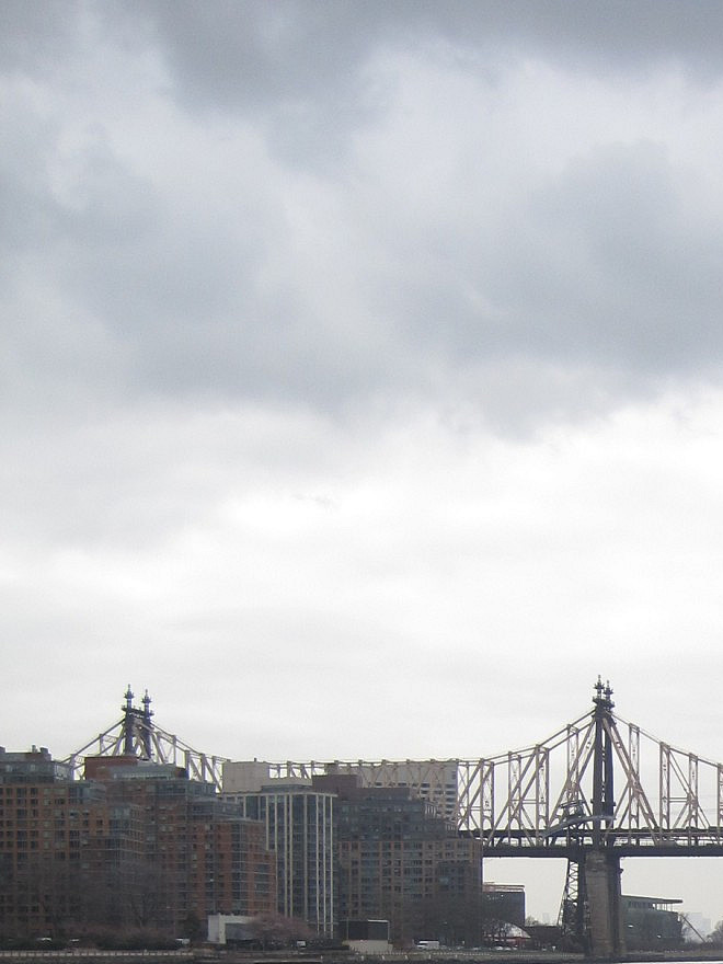 With the Queensboro Bridge as a backdrop, students in Prof. Leri's Chemistry and the Environment (CHEM/ENV 105) class conduct water quali...