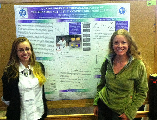 Marisa Dunigan with her research mentor, Prof. Leri.