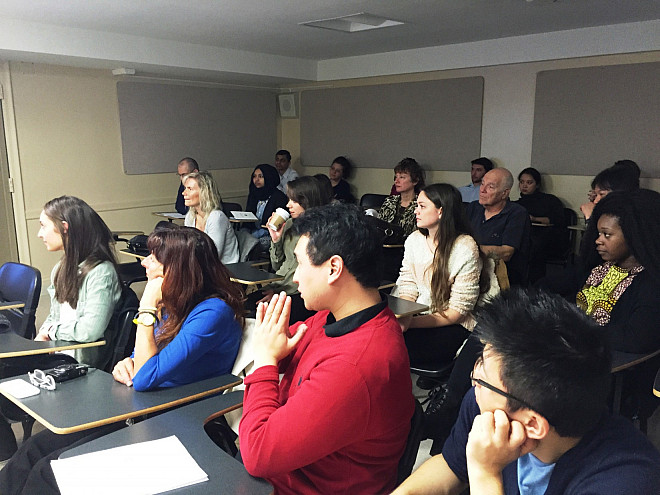 The audience at Marisa Dunigan's talk on Antioxidants in Various Edible Seaweeds.