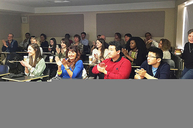 The enthralled audience at Marisa Dunigan's talk on Antioxidants in Various Edible Seaweeds.
