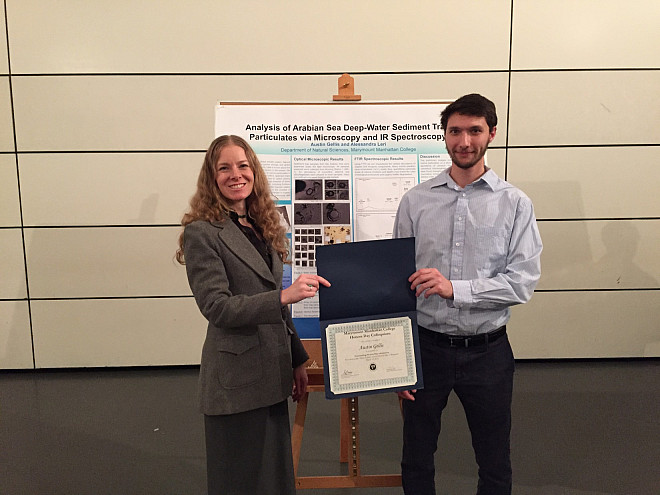 Austin Gellis (right) with his research mentor, Prof. Leri.