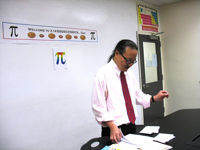 Prof. Wat leads the ? day celebration.