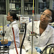 Biomedical Sciences major Jordan Barnett '21 in the organic chemistry laboratory