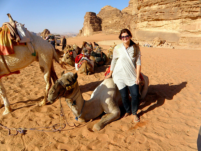 International Studies major Cathryn Adams during her study abroad trip to Amman, Jordan.