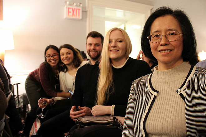 Dr. Yu-Yin Cheng and International Studies alumni.