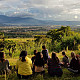 Andreas Hernandez and students during a discussion in Costa Rica