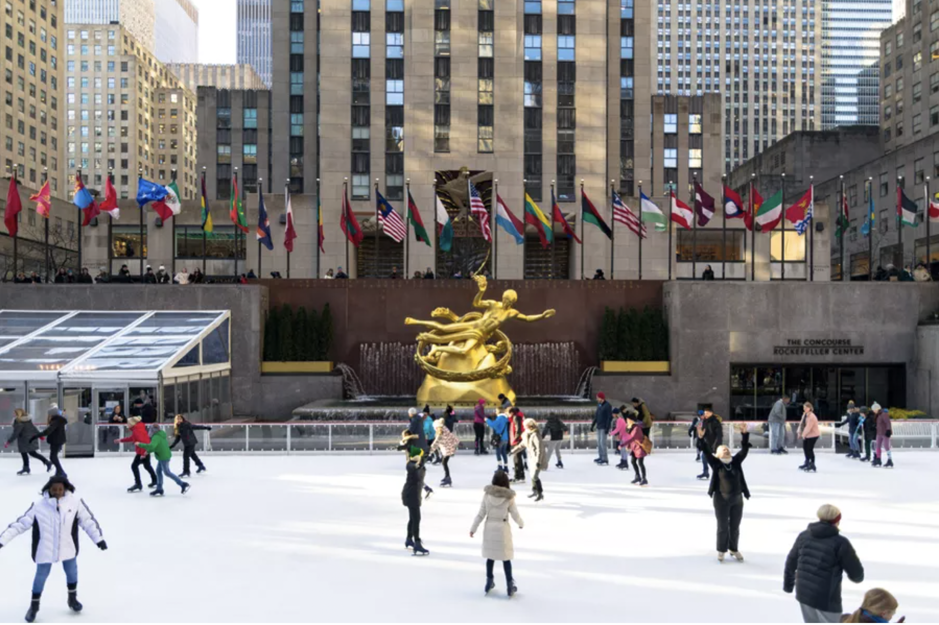 Ice skating at Rockefeller Center!