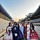 Leilah (on the far right) in South Korea