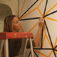 Students in the art department tackle math! Students worked with artist Devin Powers to develop work for an exhibition in MMC's Hewi...
