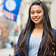 Business student outside MMC's Carson Hall