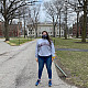 Sarah Rosenthal '18 on Harvard University's campus in Cambridge, Massachusetts.