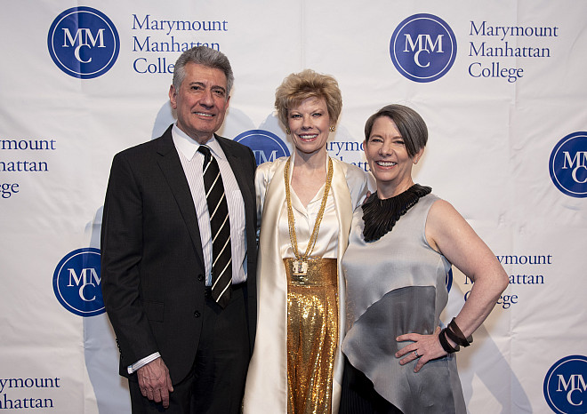 Board Chair Mike Materasso, Alice Materasso, and President Kerry Walk