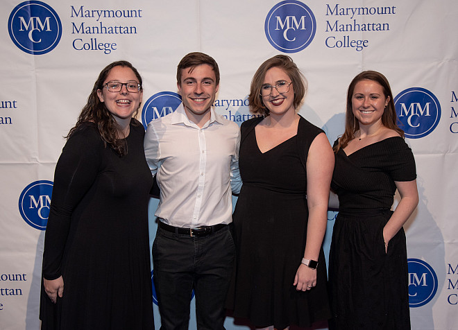 MMC's 2019 Senior Marshals Amanda Anzovino, Coleman Clark, Darby Schnoebelen, and Annie Robbins-Sennewald