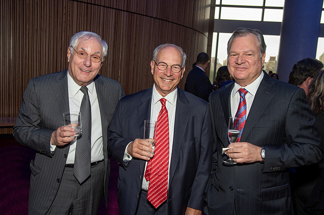 Walter Berman, guest, and Jim Cracchiolo