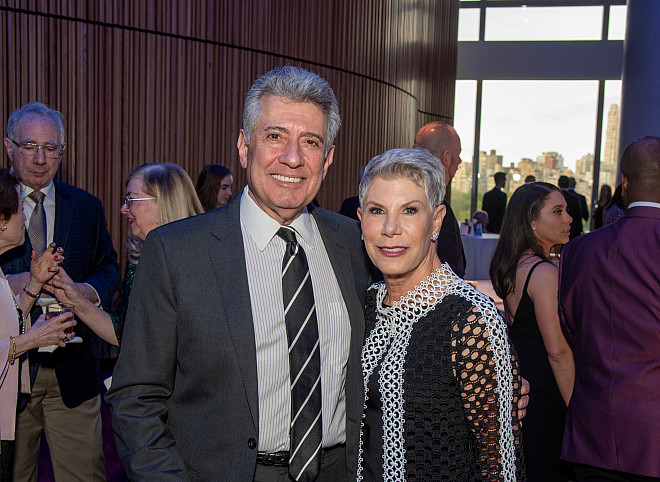 Board Chair Mike Materasso and Honoree Carol Berman '13