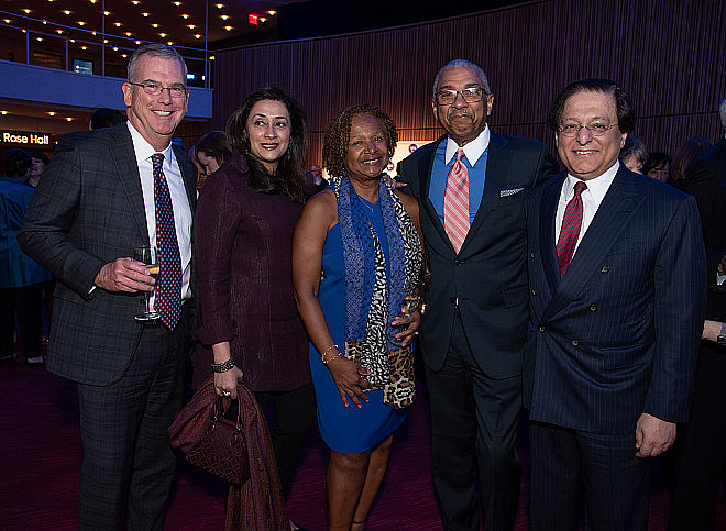 Joseph Sweeney, Jaishri Kapoor, Gail Ahye, Gilbert Ahye, and Vikas Kapoor