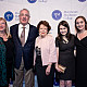 Christina Del Balso, Paul Del Balso, Trustee Judy Robinson, Emma Kamen '18, and Kate Cheney '20