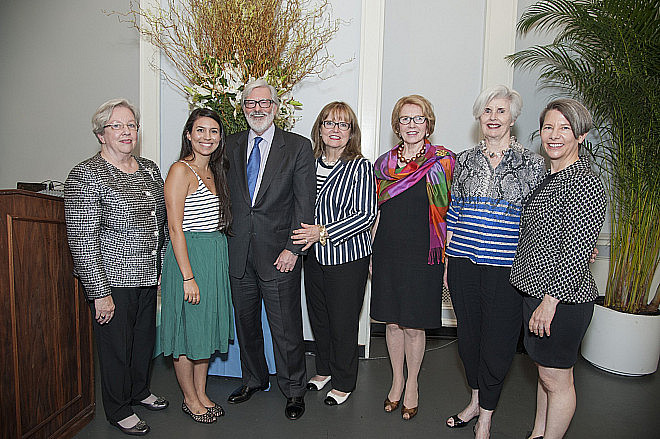 2015 Reunion Honorees with President Shaver and President-Elect Walk