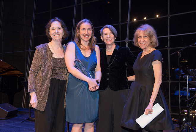 Honoree Diana Nash, Amy Nash, President Kerry Walk, and Ann Jablon, Ph.D.