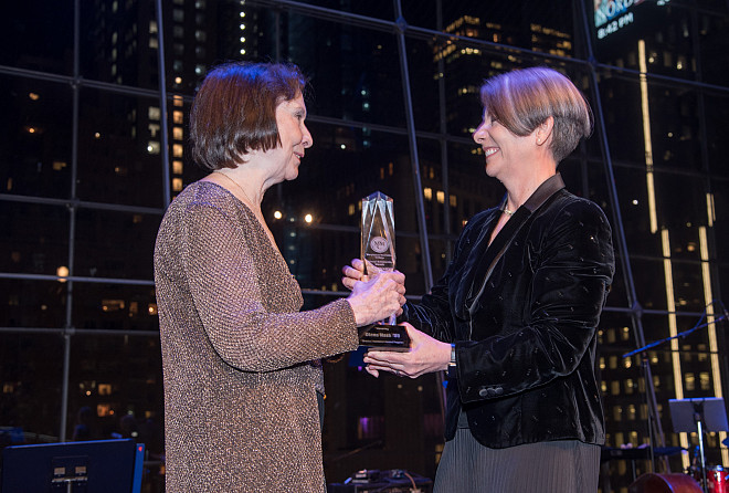 Honoree Diana Nash and President Kerry Walk