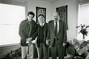   Allen Ginsberg Photo on display at 'Transforming Minds,' an exhibition co-curated  by Ben Paljor Chatag at Tibet House in Ne...