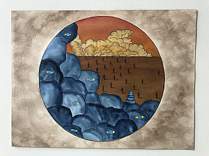 Ben Paljor Chatag's 108 Series, Watercolor on Paper, 2021