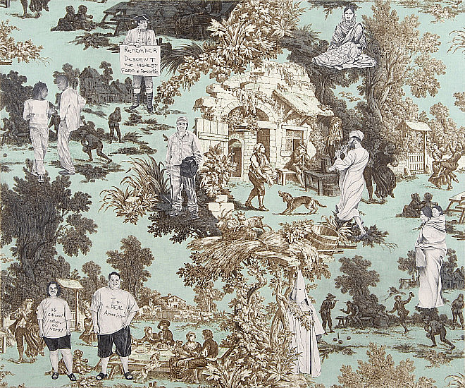 Laurel Garcia Colvin Pattern #4, New American Toile series