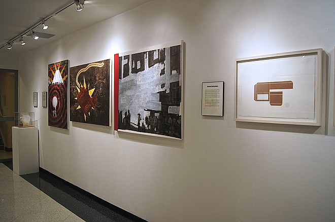 Works by Elliot Arkin, Dread Scott and Barbara Westermann
