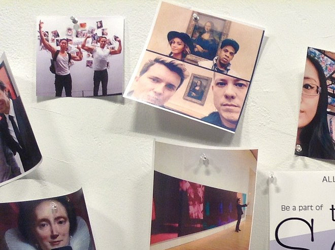 The Selfie Wall created by the MMC community and others