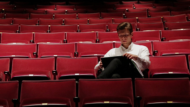 Studying in the Theresa Lang Theatre