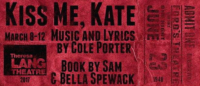Kiss Me, Kate by Porter, Spewack, and Shakespeare