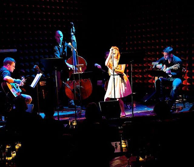 Theatre Arts student Emily Kay Shrader at Joe's Pub