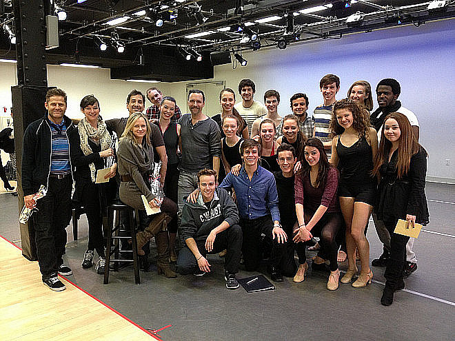 Chris D'Amboise with the Revival cast