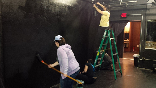 Load in for the 2013 Senior Showcase (Theatre 54 @ Shetler Studios)