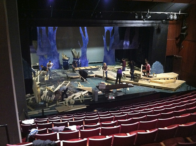 Building a set.