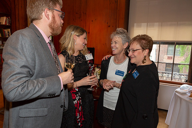 Lee Hirsh, Shelby Hirsh '08, Lynn Frielinghaus, Dance Department Advisory Board Member,  Ellie Imperato '68, President Dance De...