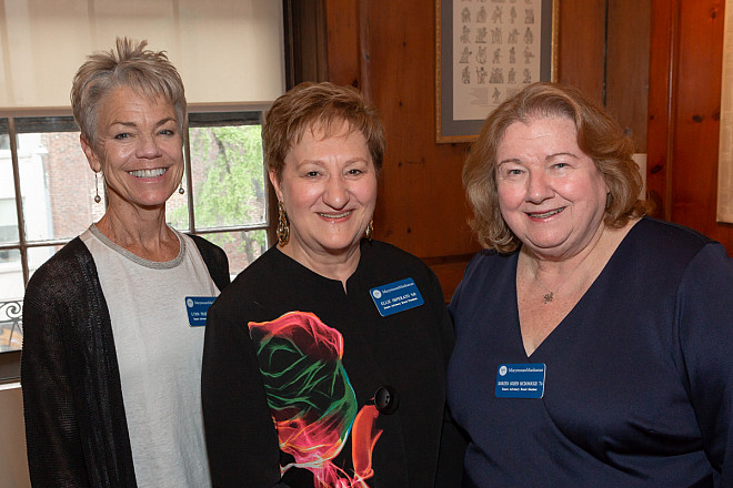Lynn Frielinghaus, Dance Department Advisory Board Member,  Ellie Imperato '68, President Dance Department Advisory Board, Doreen So...