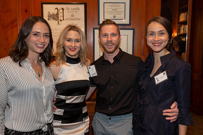 Jenna Liberati Sherman '08, Gina Ianni '08, Eddie Lawrence '08, Katherine Hozier-Adams '08
