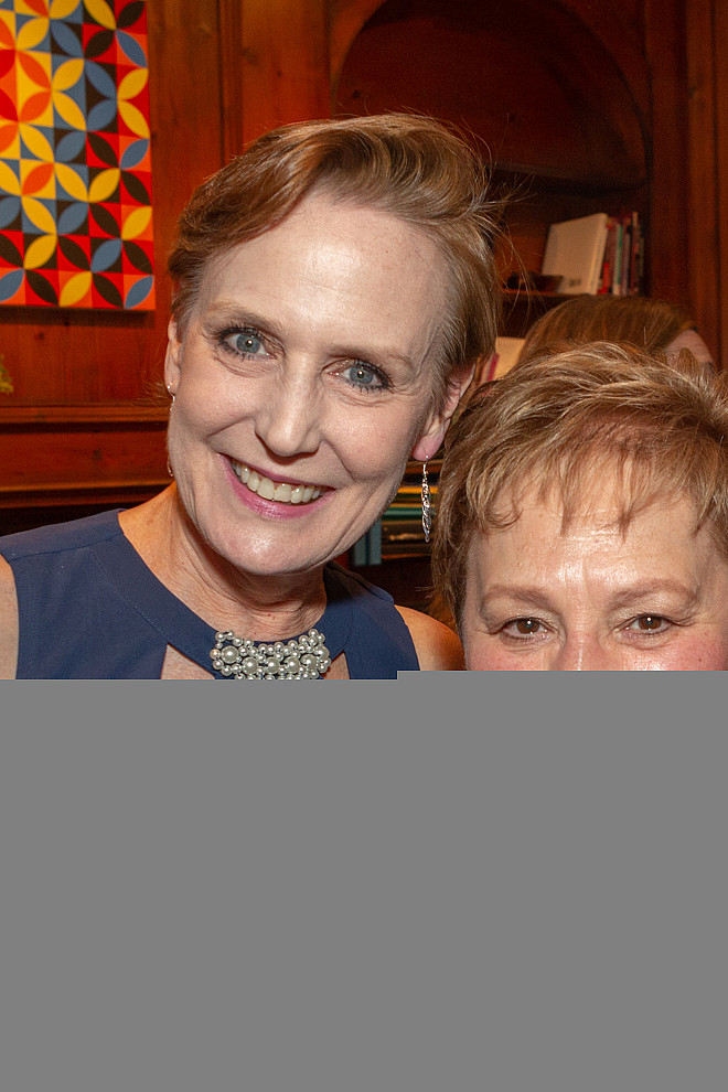 Katie Langan, Professor of Dance and Chair of Dance Department, Ellie Imperato '68, President Dance Department Advisory Board