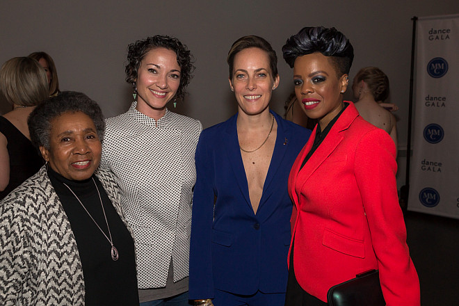 Professor Glorianne G. Jackson, Natalie Lomonte '08, Elisa Clark and Guest