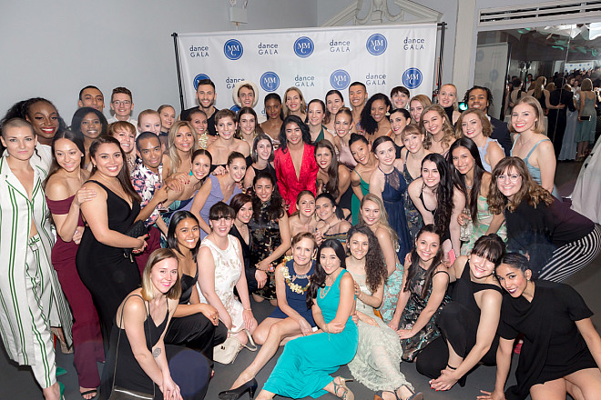 Graduating Seniors, Class of 2018 with Katie Langan Professor of Dance and Chair of Dance Department